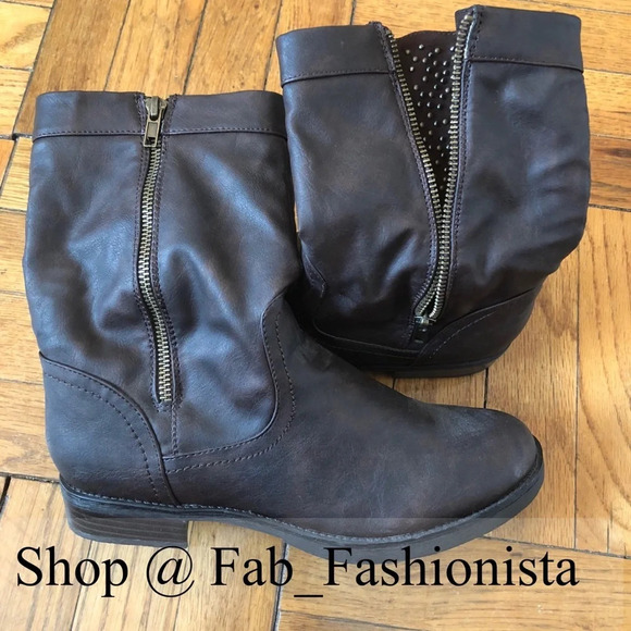 Vegan leather studded boots size 8.5 - Picture 10 of 11